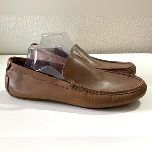 Cole Haan Somerset Venetian Tan Leather Slip On Driver Loafers 11M